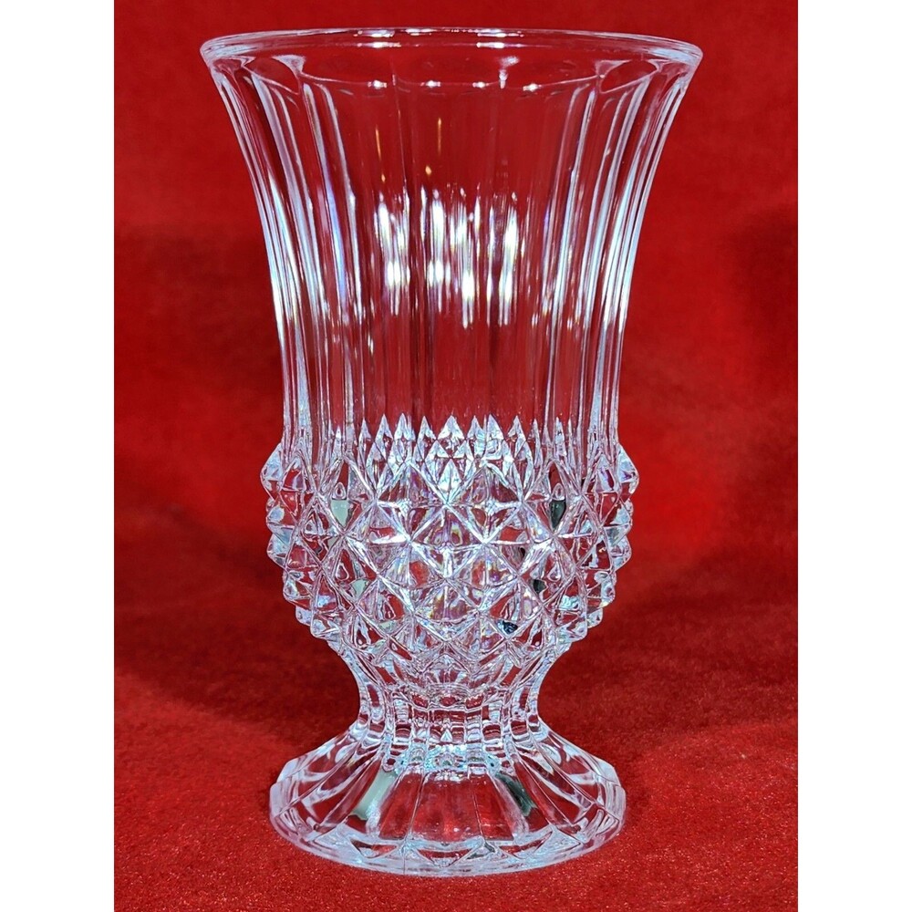 Cristal D'Arques ~ Vincennes Cut Lead Crystal Vase JG Durand France